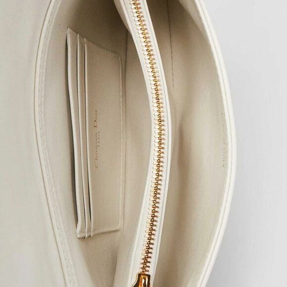 Christian Dior Latte Macrocannage Star Quilted Calfskin Leather Mini Caro Bag - Picture 9 of 12